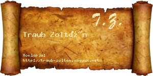 Traub Zoltán névjegykártya